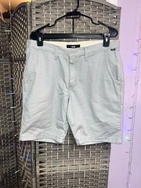 Vans Men's Light Gray Flat Front Chino Shorts